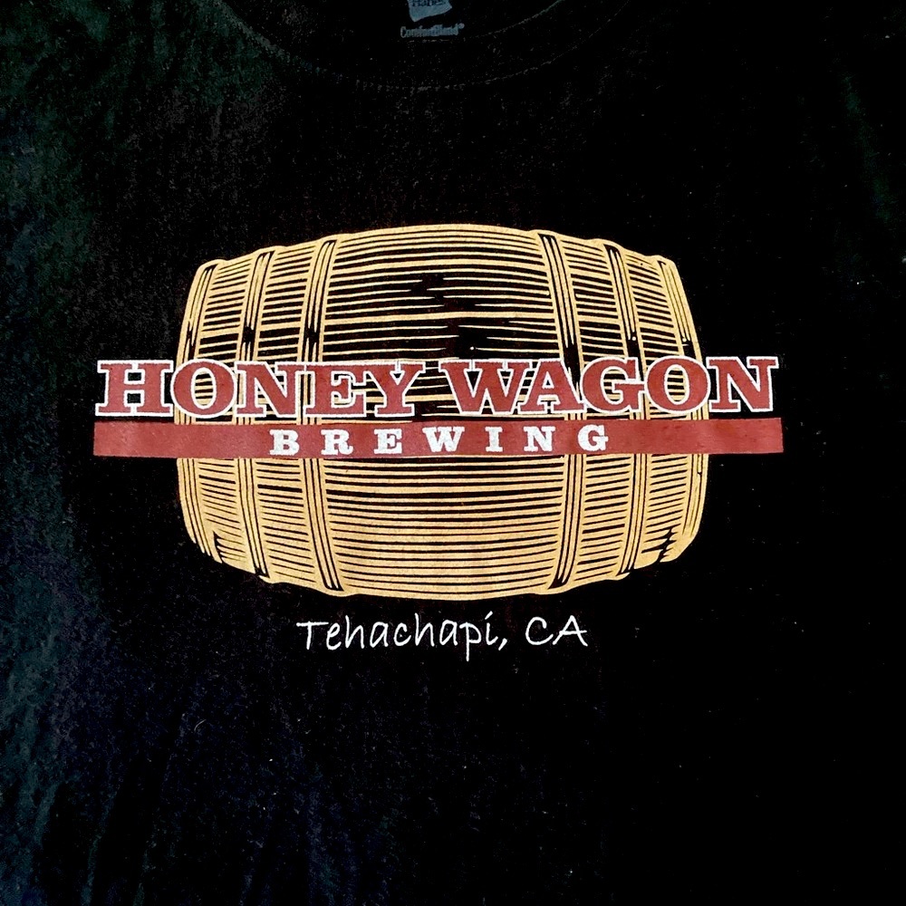 Honey Wagon Brewery Graphic Tee Short Sleeves Black Mens Large Humor New - Picture 3 of 9